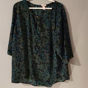 Leopard Print Blouse